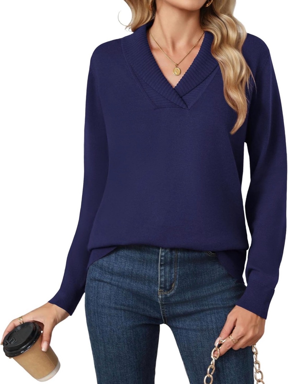 5/$25 Hiyiyezi V-Neck Sweater